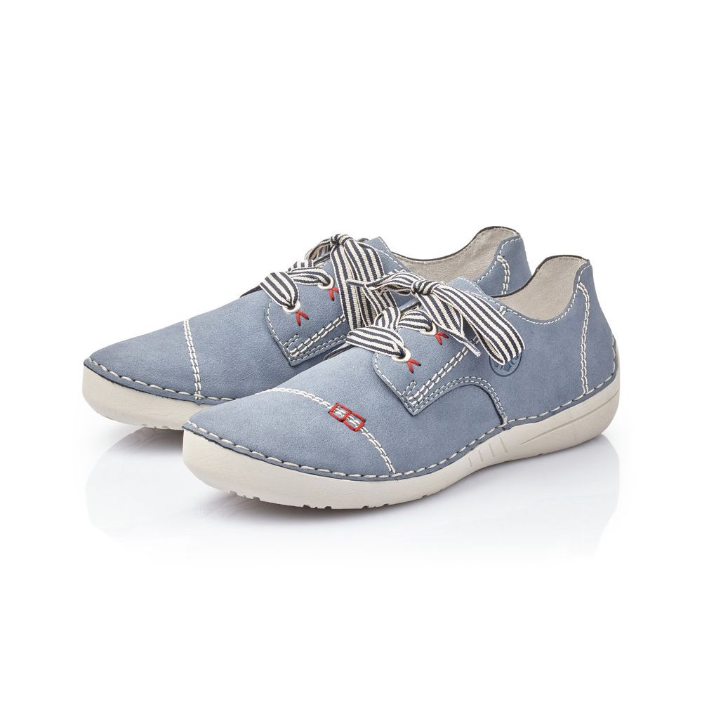 detail Dámské polobotky Rieker 52520-14 modrá