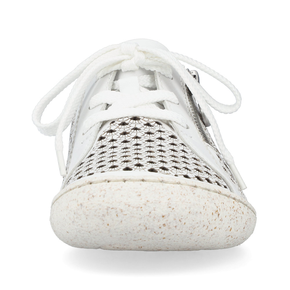 detail Dámské polobotky Rieker 54516-80 bílá