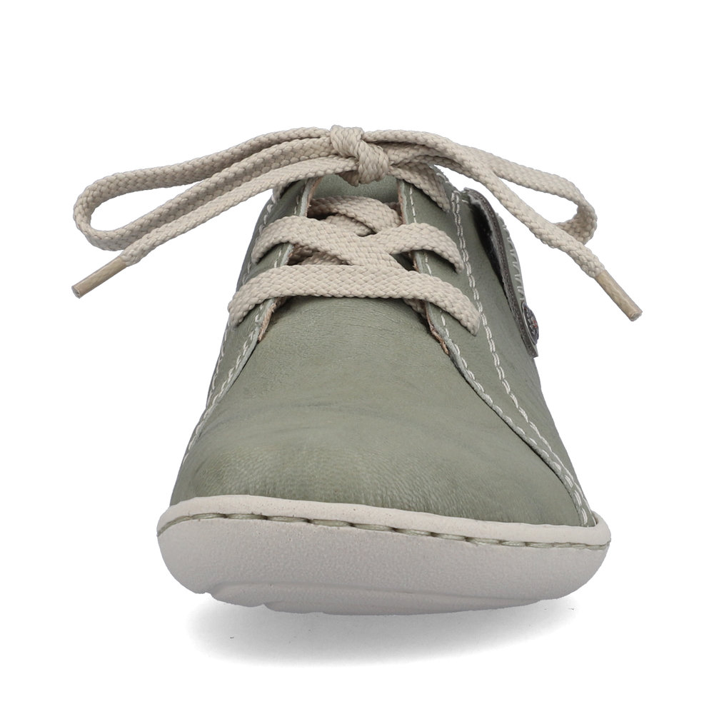 detail Dámské kožené polobotky Rieker 58811-52 zelená