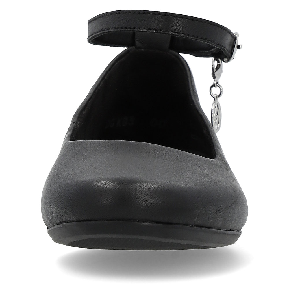 detail Dámské kožené baleríny Remonte D0K03-00 černá