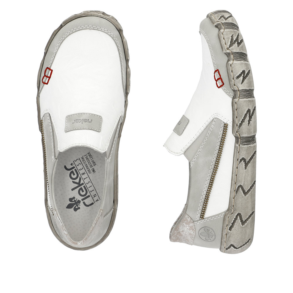 detail Dámské mokasíny Rieker L0359-80 bílá