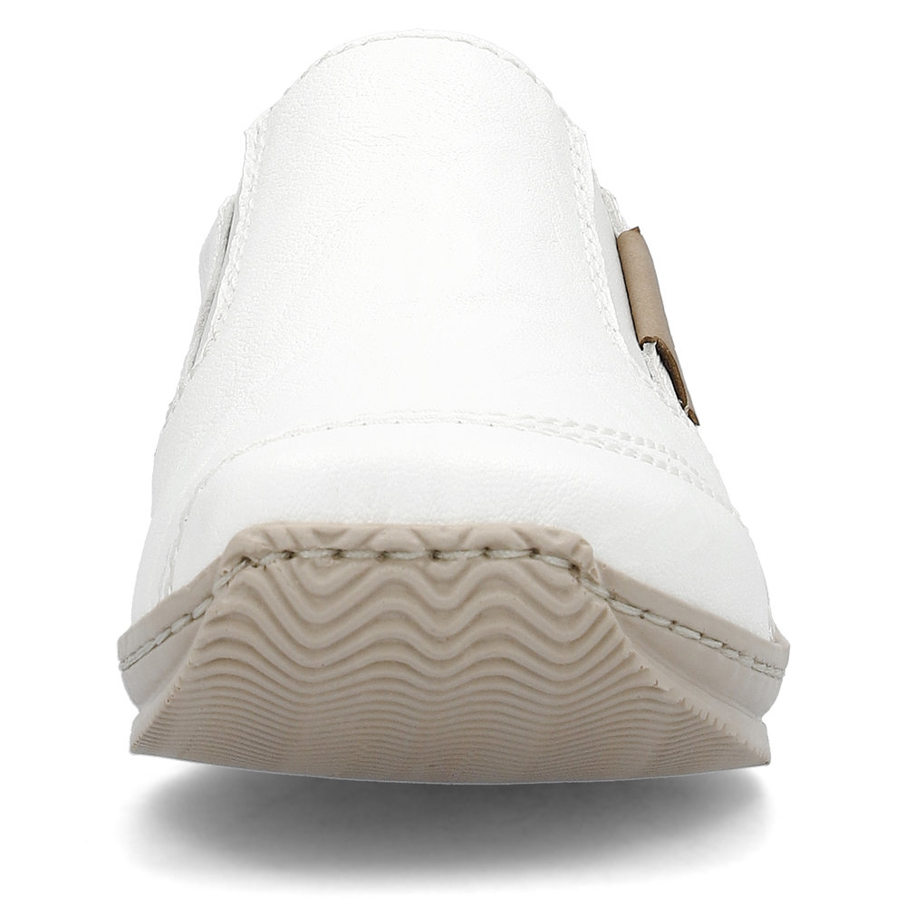 detail Dámské kožené mokasíny Rieker L1755-80 bílá