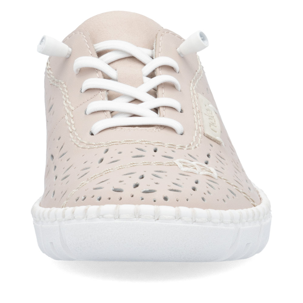 detail Dámské kožené tenisky Rieker M2354-31 růžová