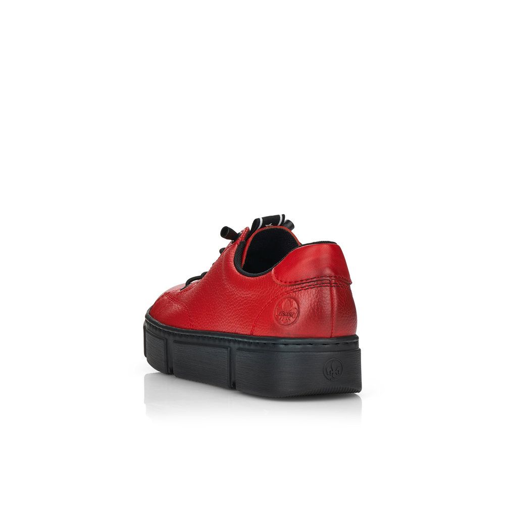 detail Dámské kožené tenisky Rieker N5903-33 červená