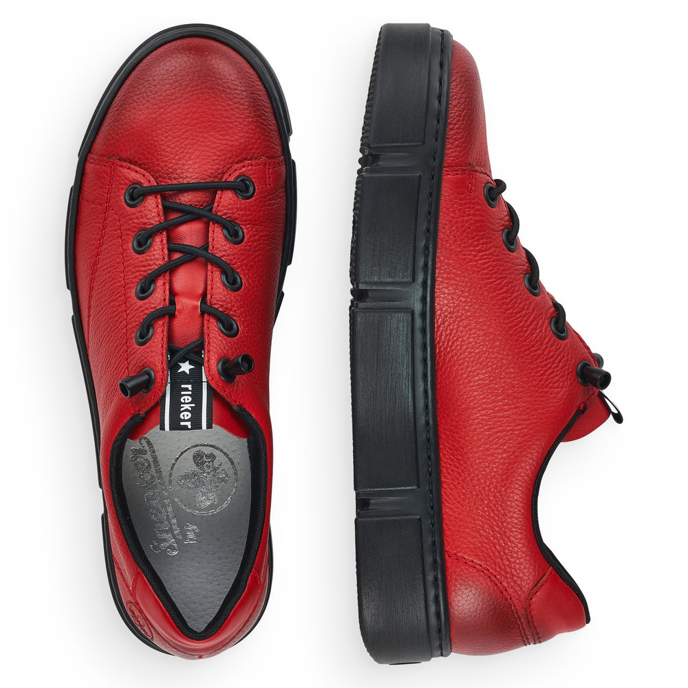 detail Dámské kožené tenisky Rieker N5903-33 červená