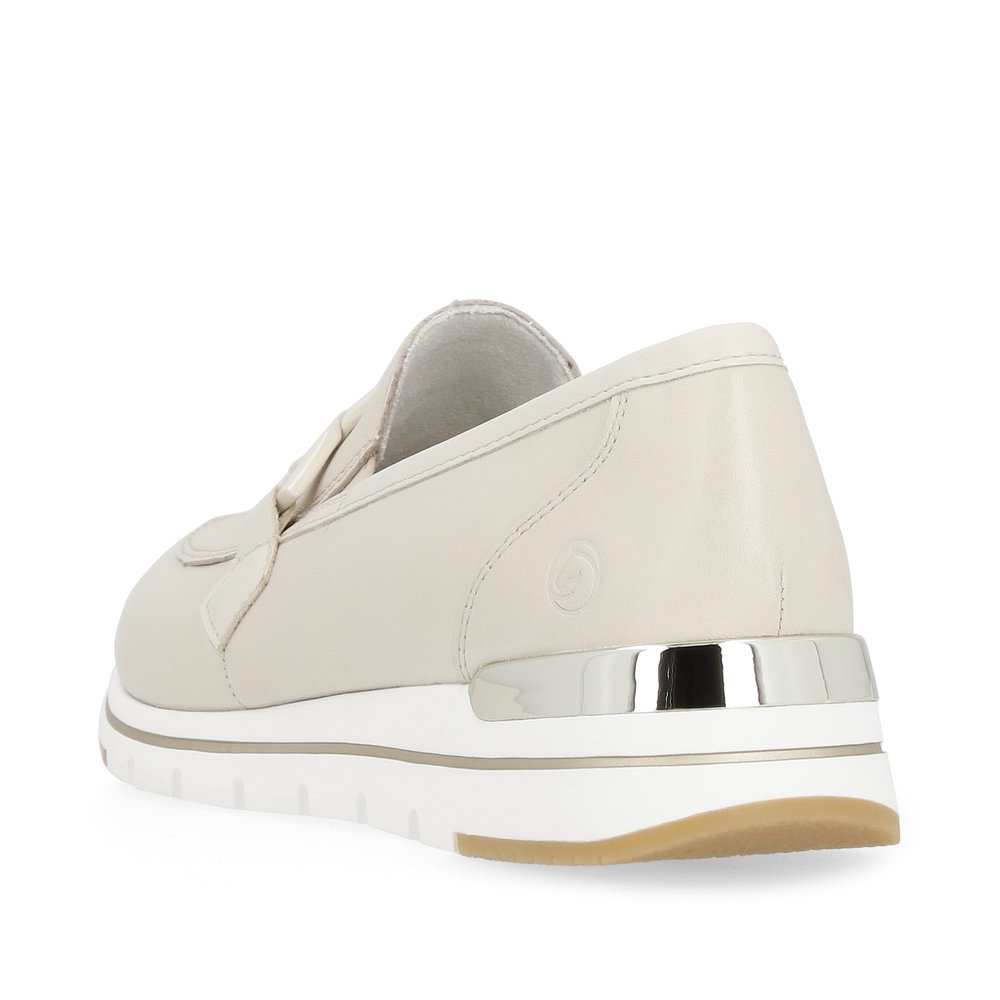 detail Dámské kožené mokasíny Remonte R6711-60 béžová