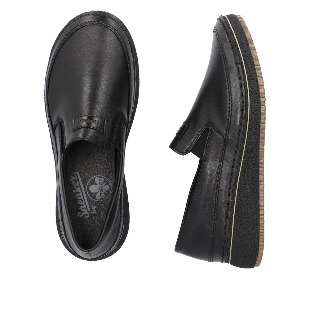 detail Dámské mokasíny Rieker 50950-00 černá