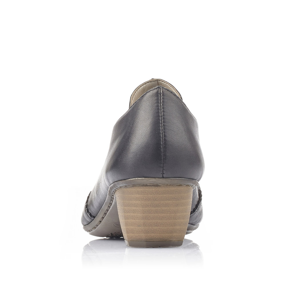 detail Dámské kožené polobotky Rieker 41751-01 černá