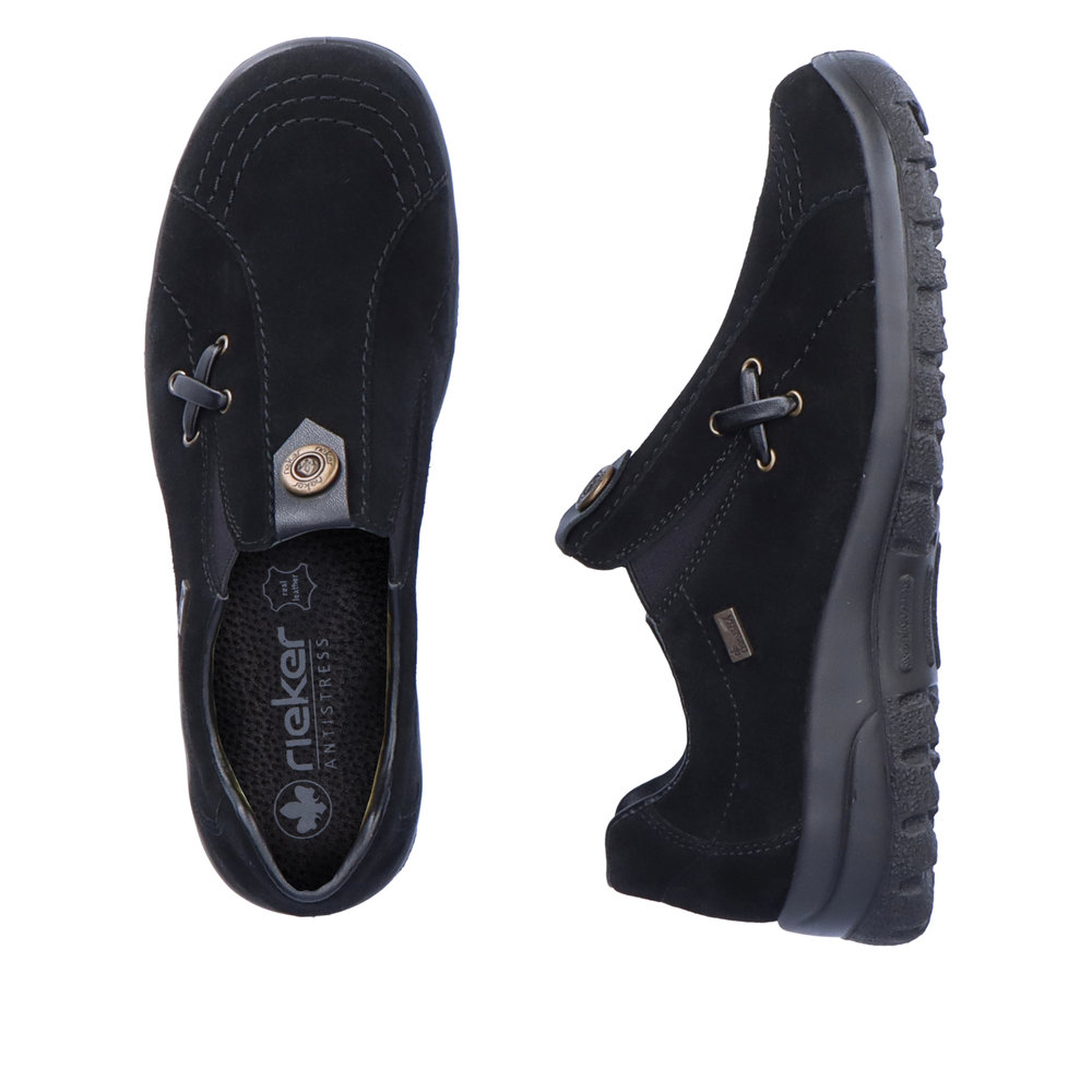 detail Dámské kožené polobotky Rieker L7171-00 černá