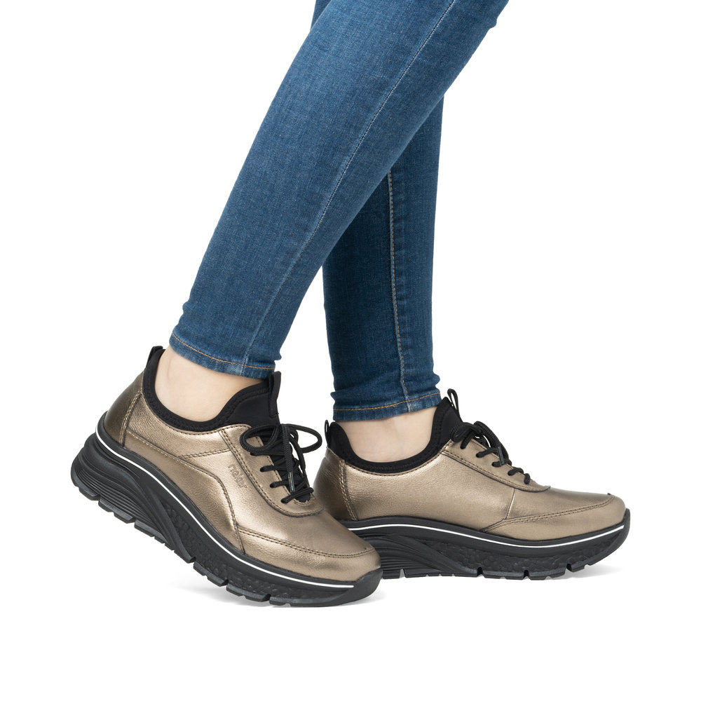 detail Dámské tenisky Rieker 48050-90 bronzová