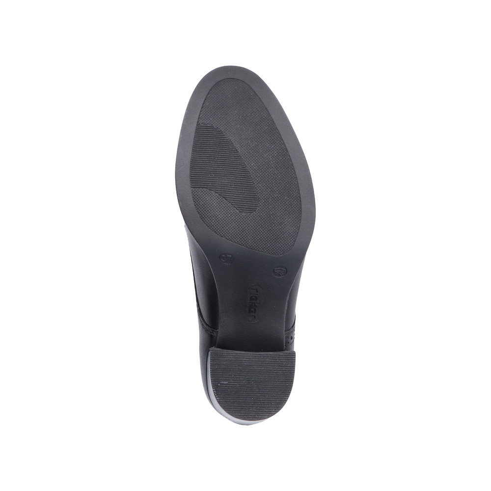 detail Dámské kožené polobotky Rieker 50100-01 černá