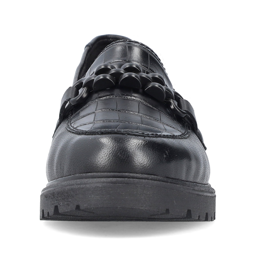 detail Dámské mokasíny Rieker 45561-01 černá