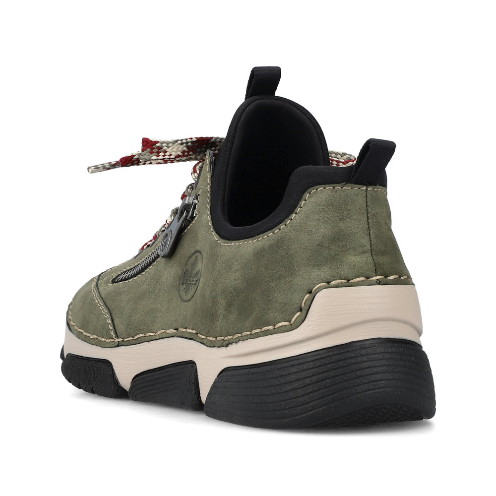 detail Dámská kotníková obuv Rieker 45973-54 zelená