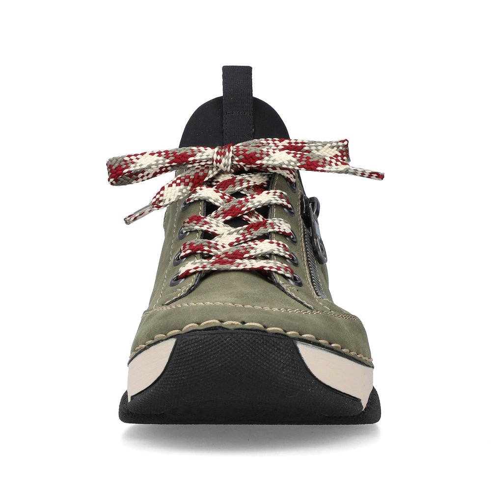 detail Dámská kotníková obuv Rieker 45973-54 zelená