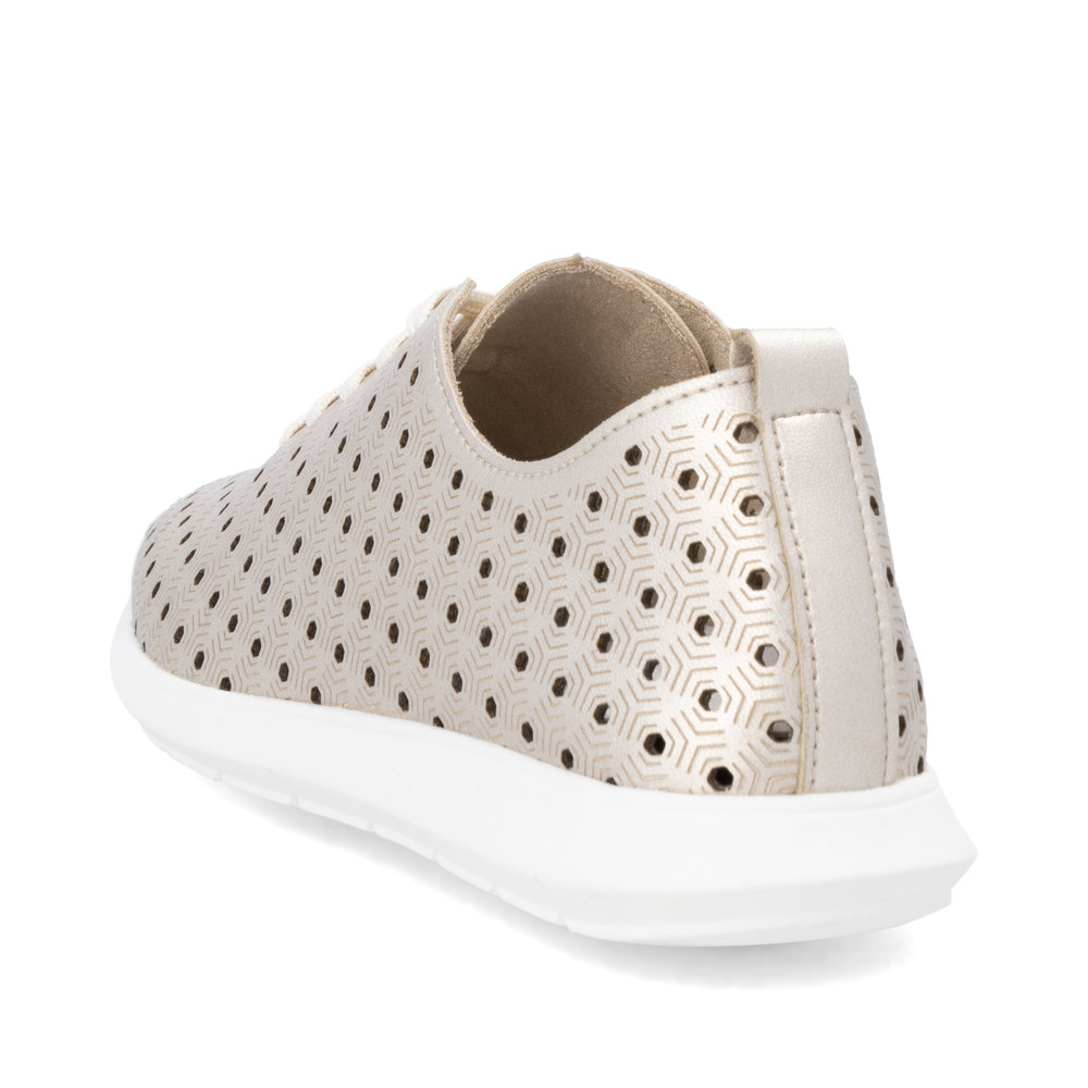 detail Dámské kožené polobotky Remonte R7101-91 zlatá