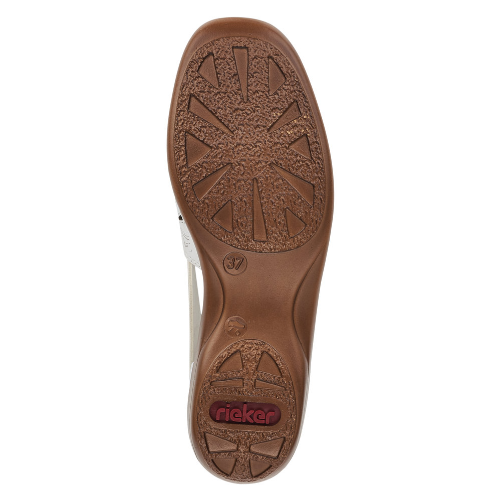 detail Dámské polobotky Rieker 41356-80 bílá