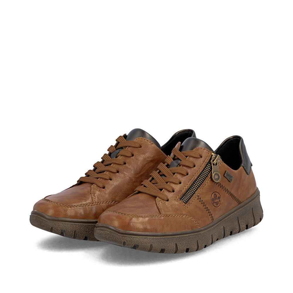 detail Dámské kožené tenisky Rieker N1301-22 hnědá