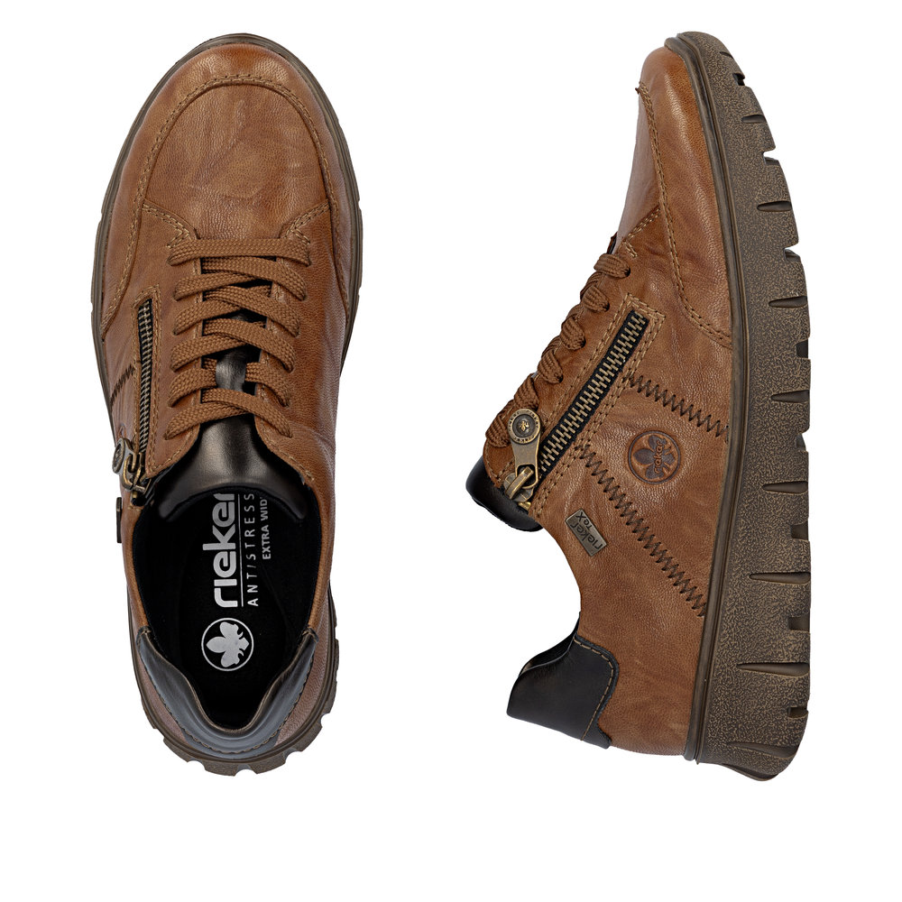 detail Dámské kožené tenisky Rieker N1301-22 hnědá