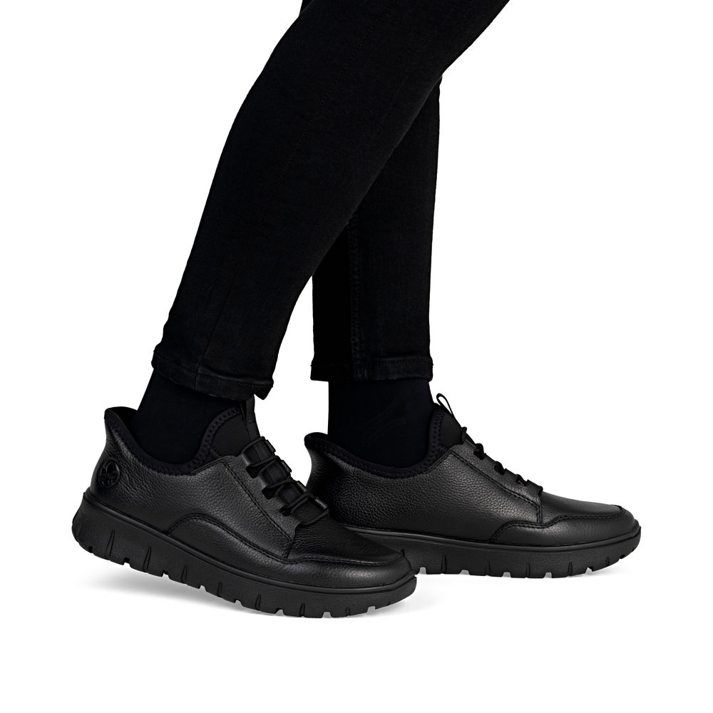 detail Dámské kožené tenisky Rieker N1357-00 černá