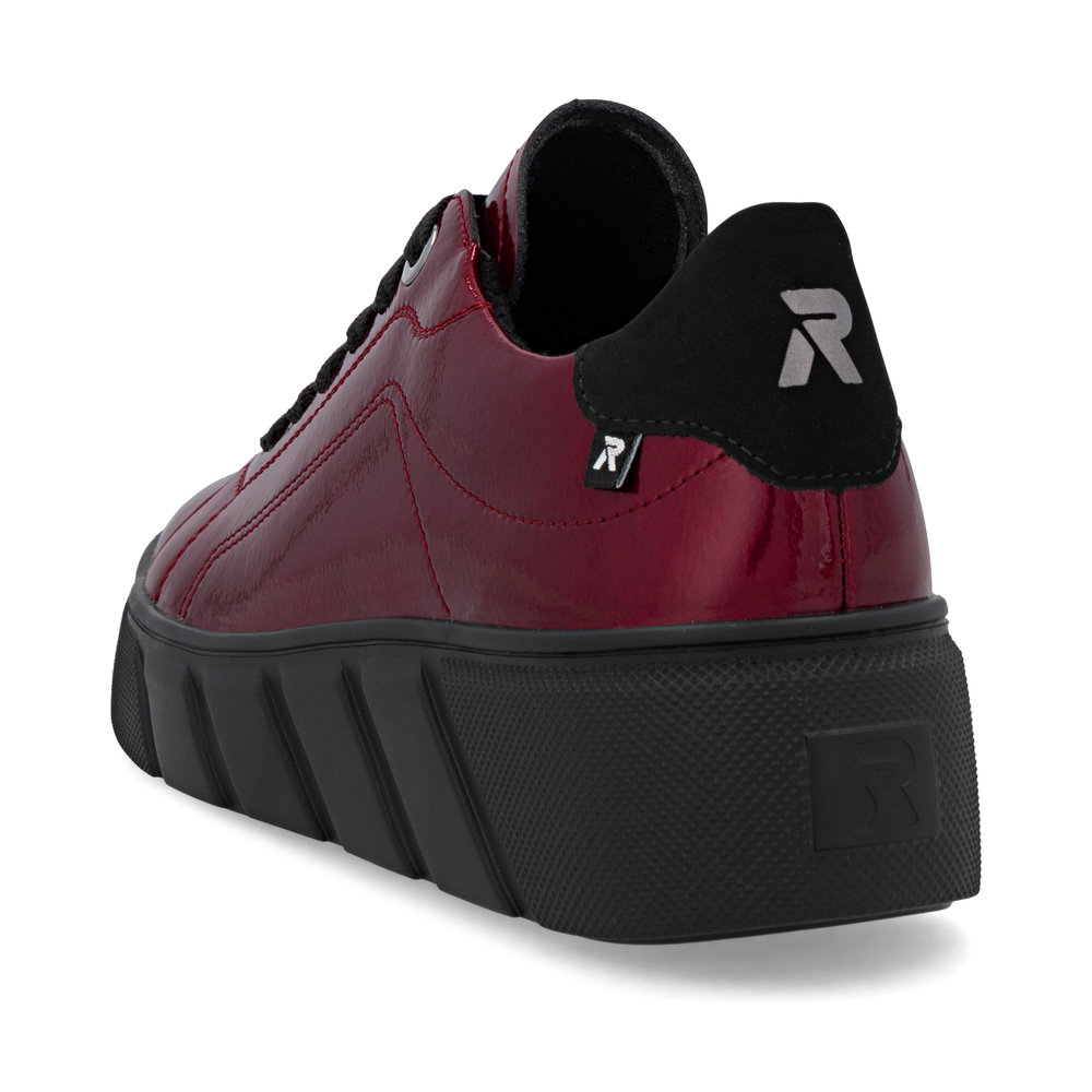 detail Dámské kožené tenisky Rieker W2601-35 červená