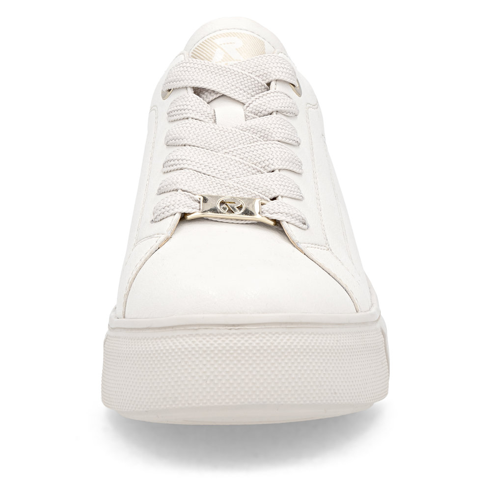 detail Dámské kožené tenisky Rieker W2601-82 bílá