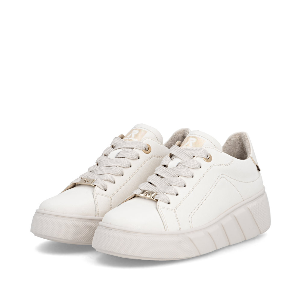 detail Dámské kožené tenisky Rieker W2601-82 bílá