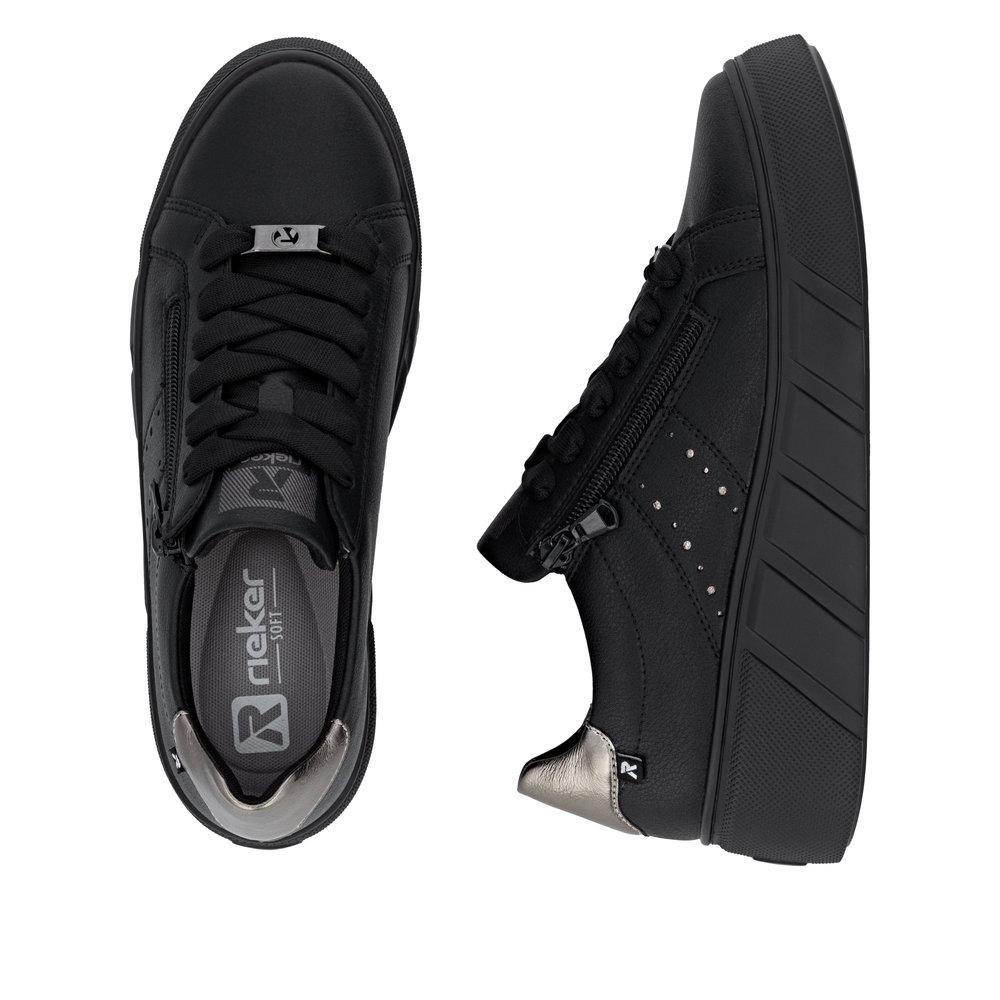 detail Dámské kožené tenisky Rieker W2605-02 černá
