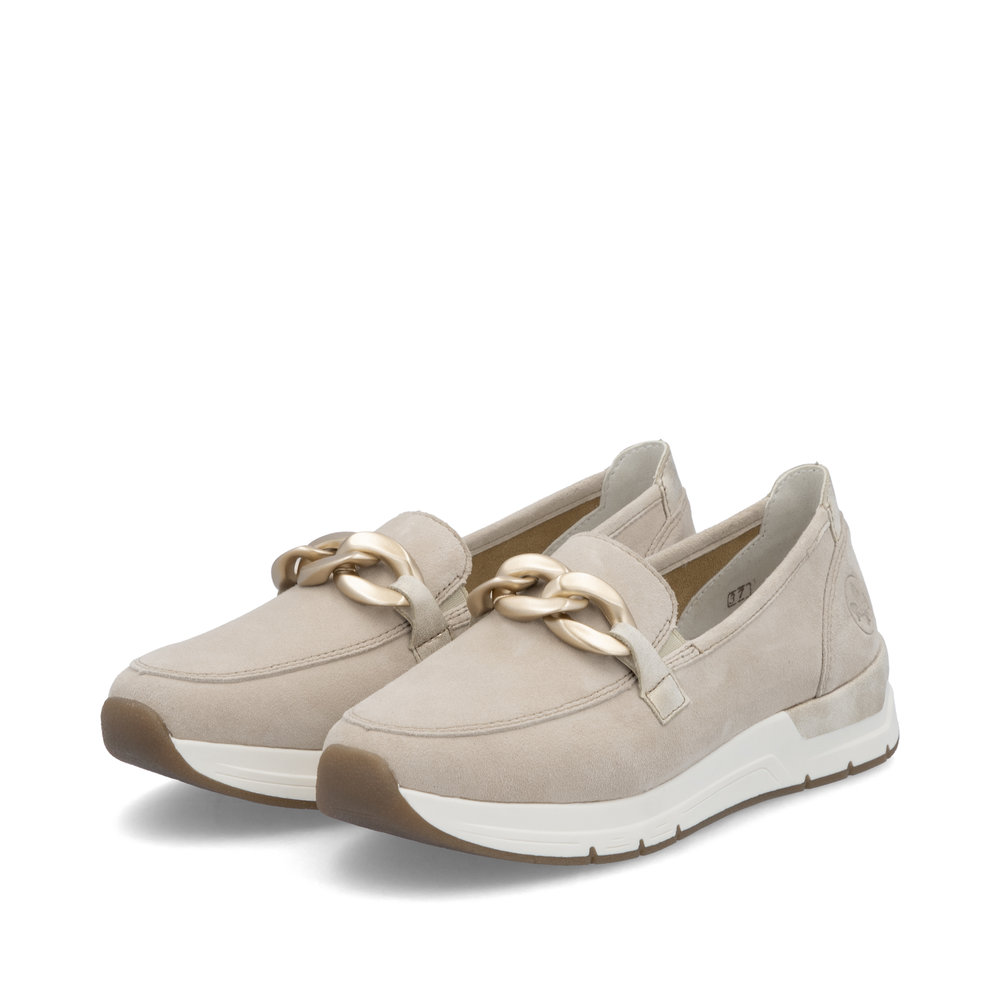 detail Dámské mokasíny Rieker 58944-60 béžová