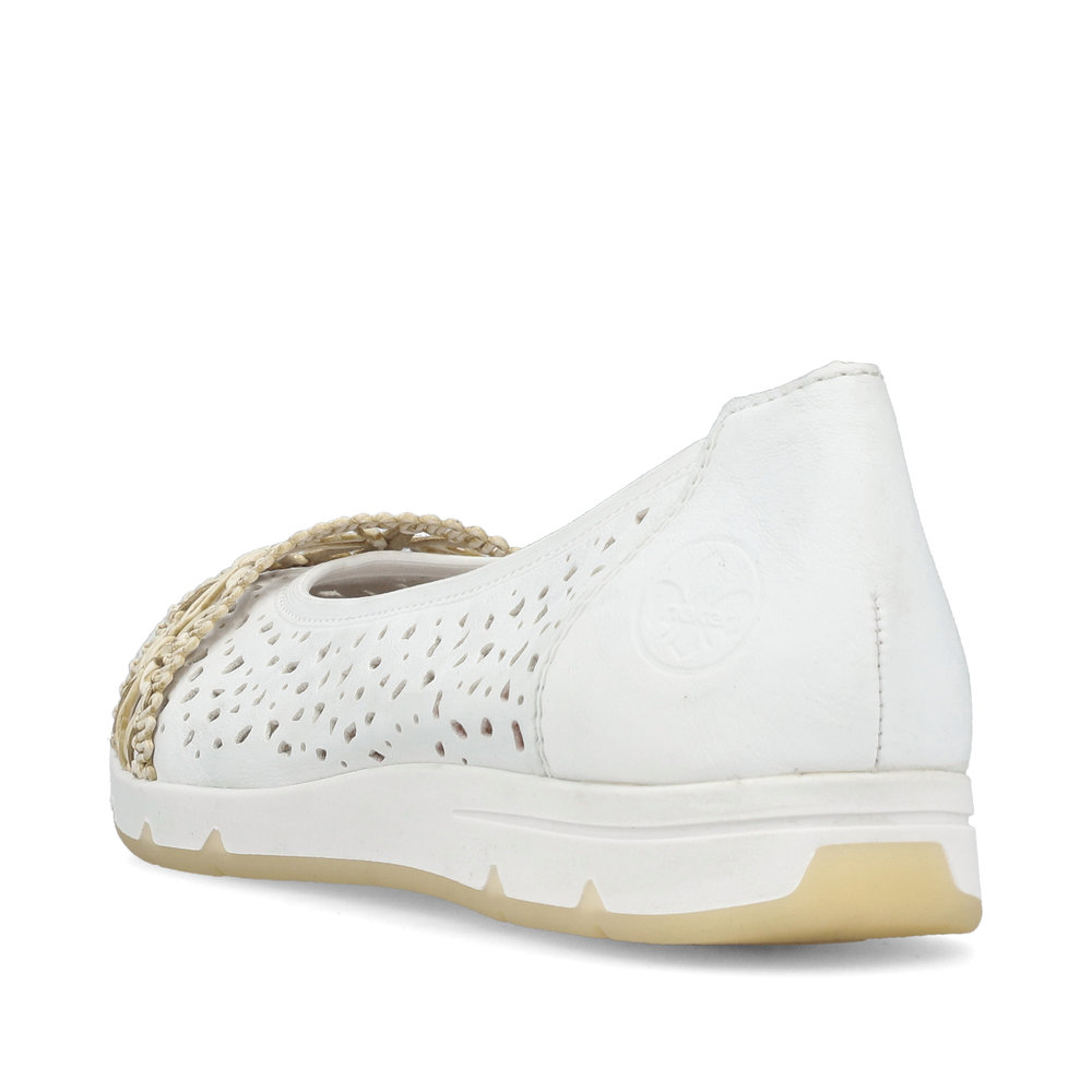 detail Dámské baleríny Rieker L3062-80 bílá