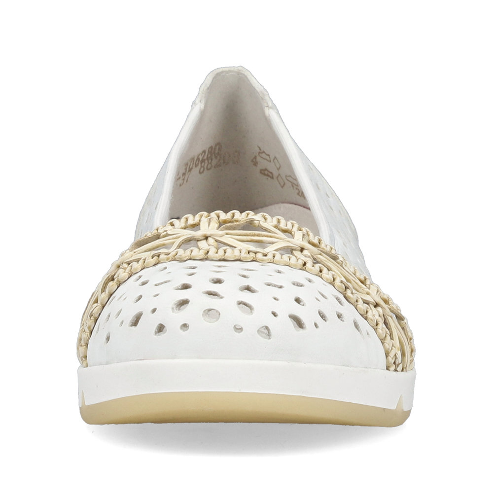 detail Dámské baleríny Rieker L3062-80 bílá