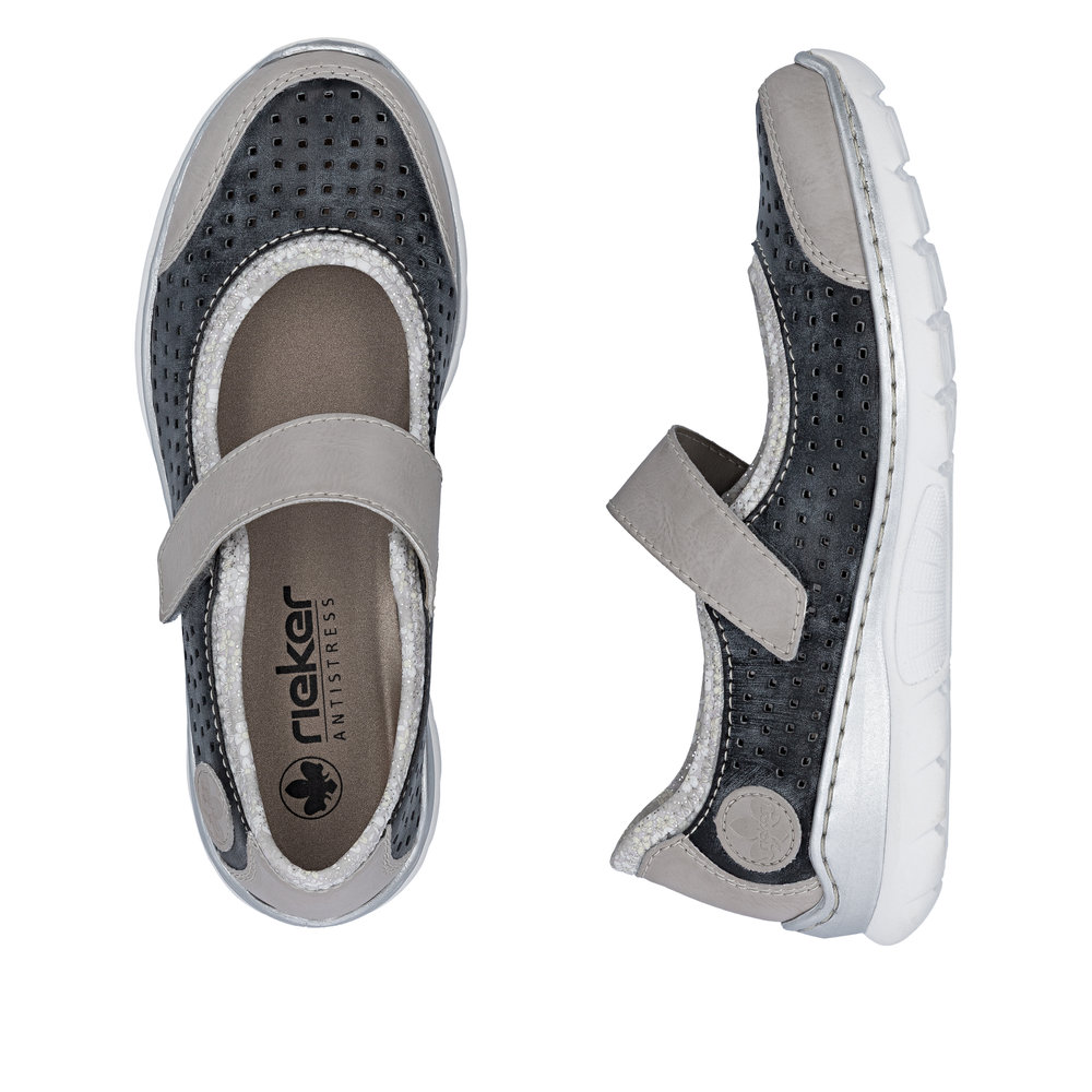 detail Dámské baleríny Rieker L32B5-42 modrá