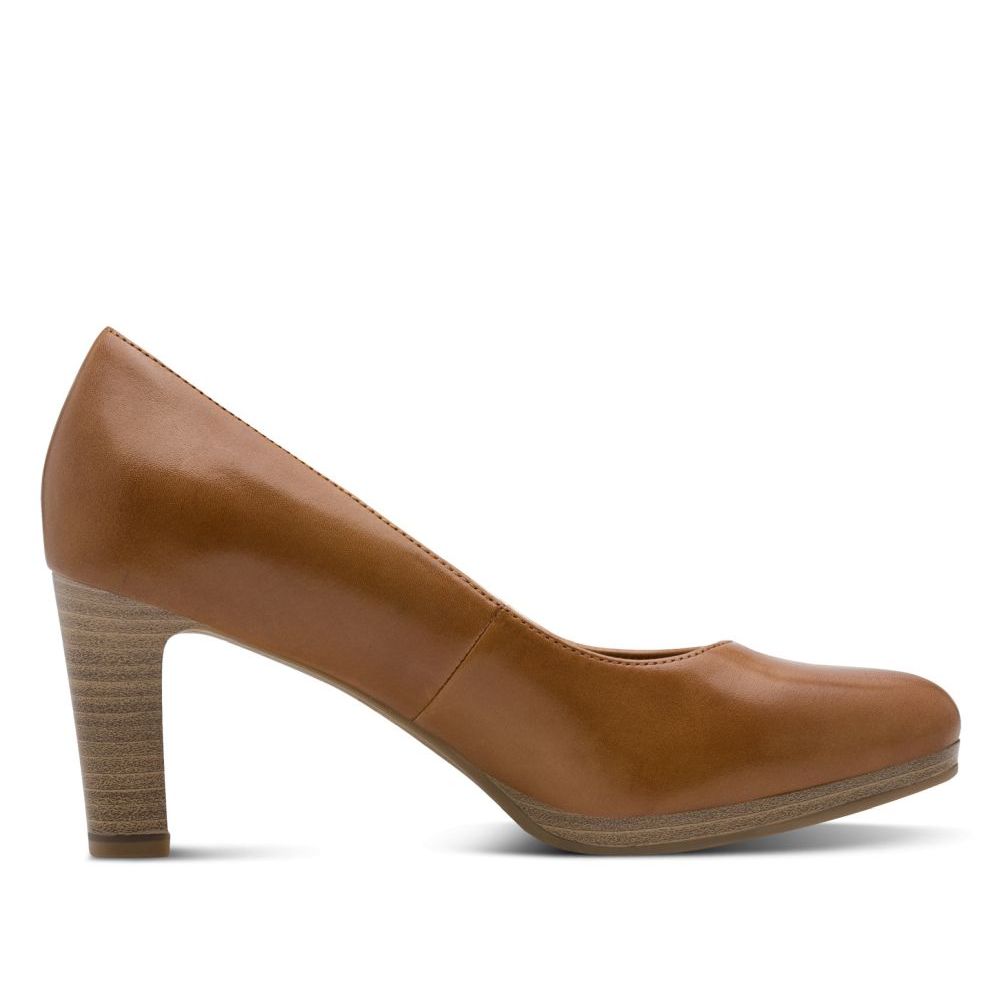 detail Dámské kožené lodičky Tamaris 22433-41 440 hnědá