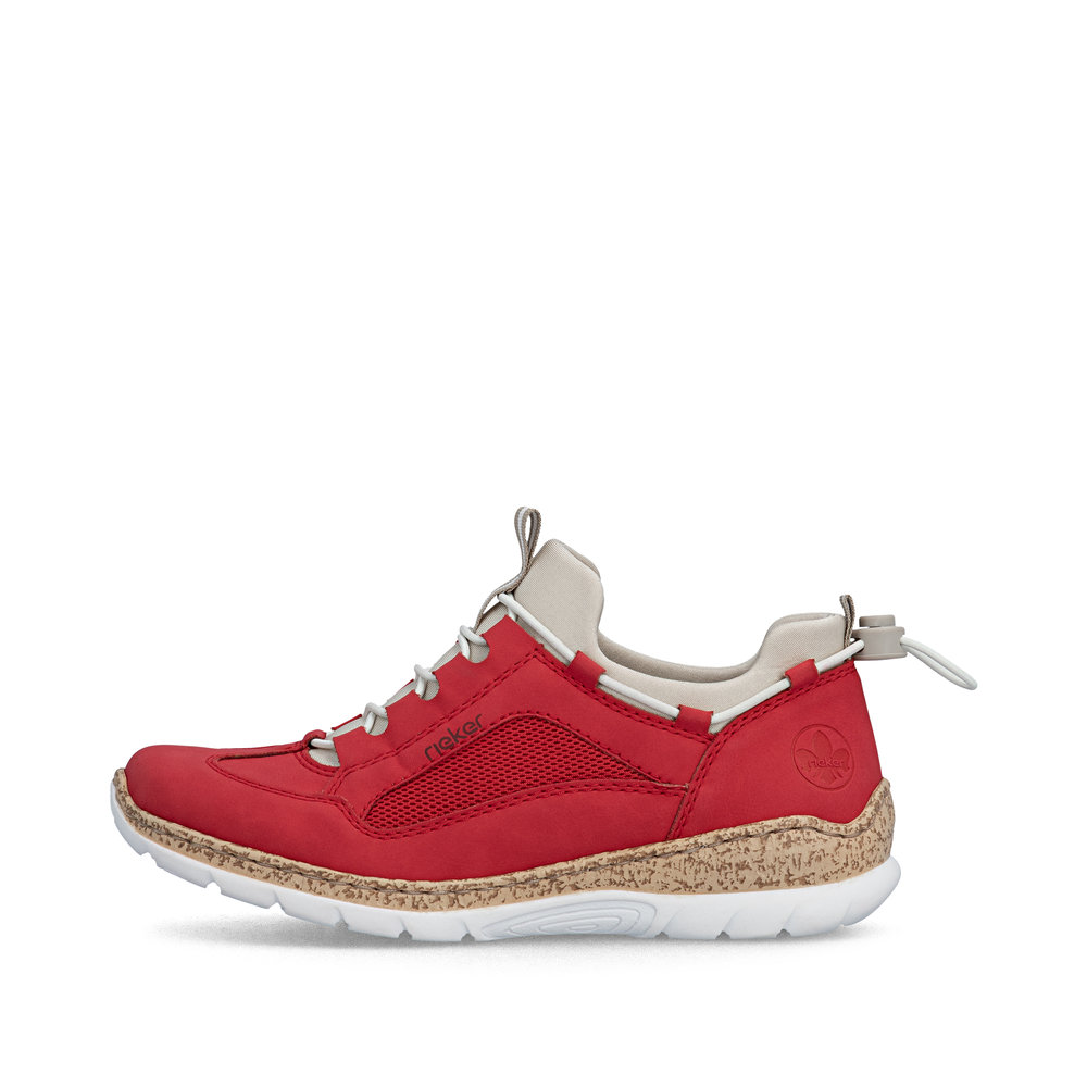 detail Dámské polobotky Rieker N42F9-33 červená