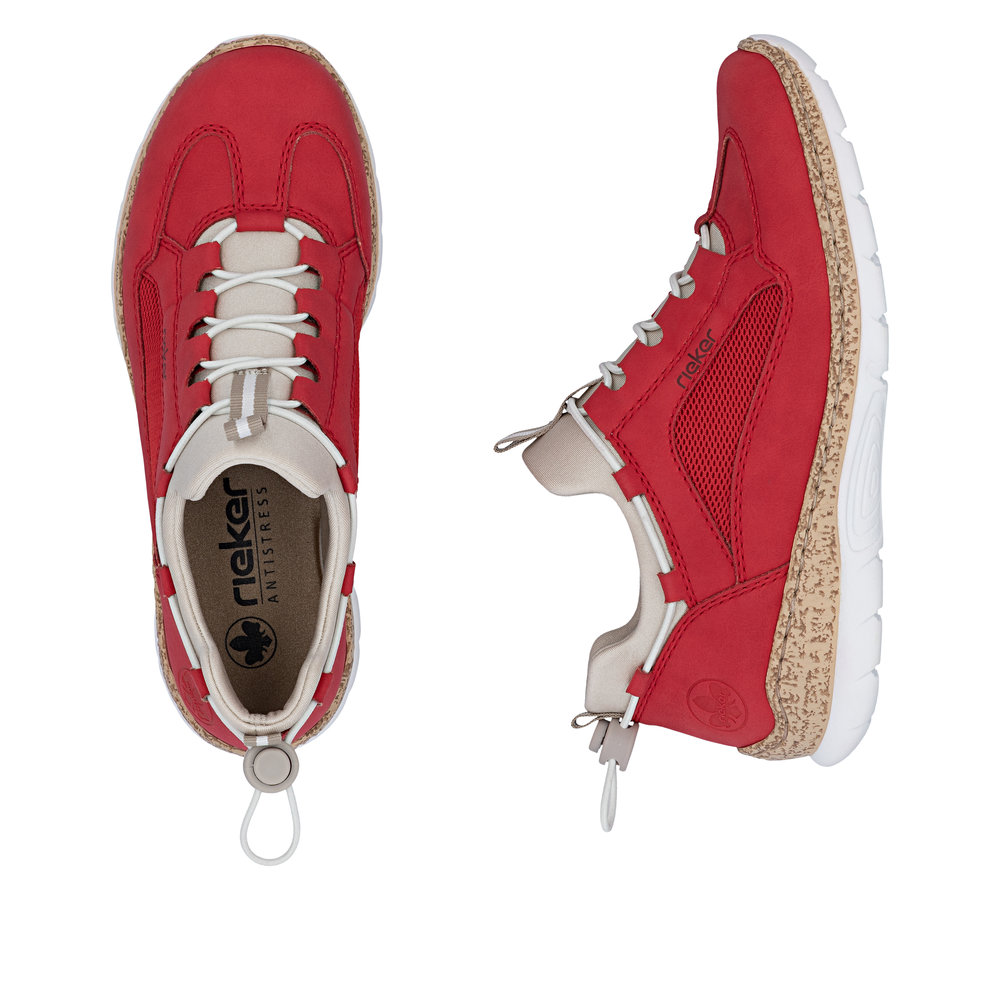 detail Dámské polobotky Rieker N42F9-33 červená