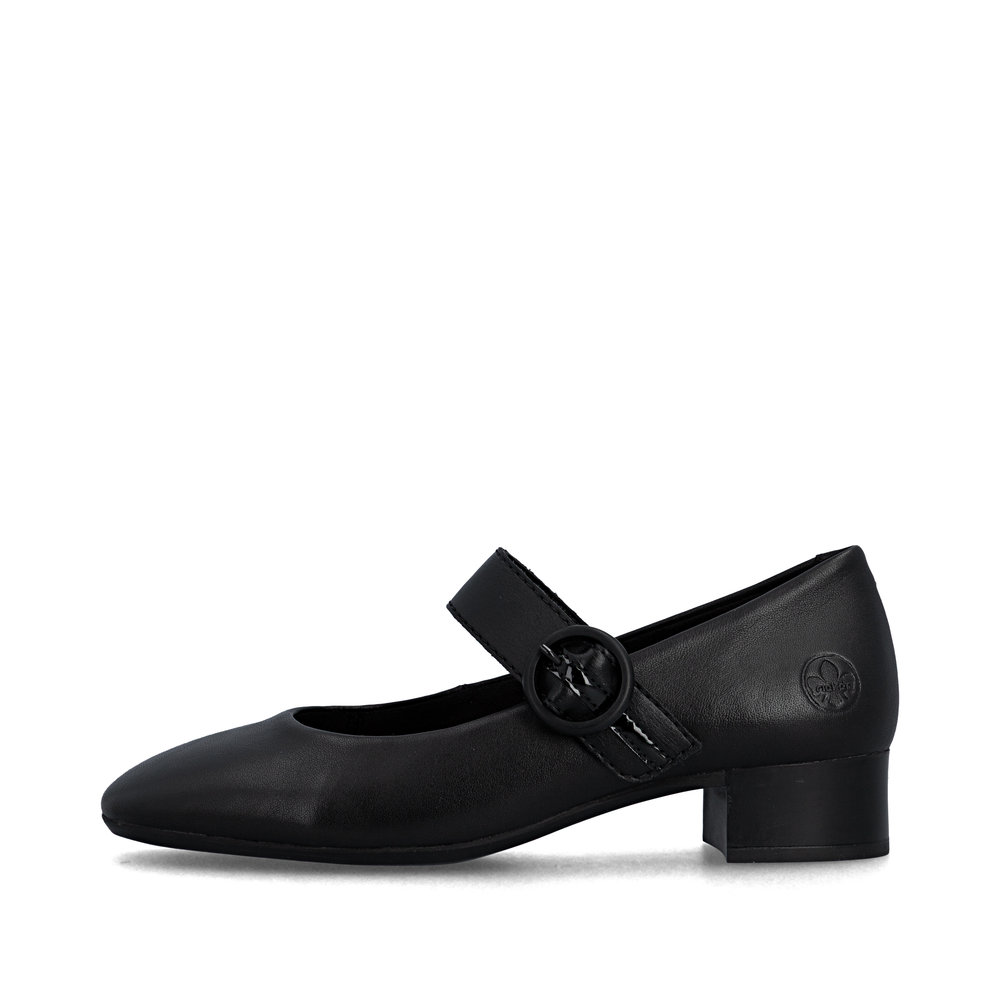 detail Dámské kožené lodičky Rieker 43455-00 černá