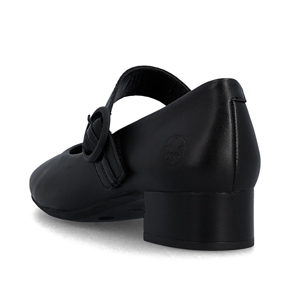 detail Dámské kožené lodičky Rieker 43455-00 černá