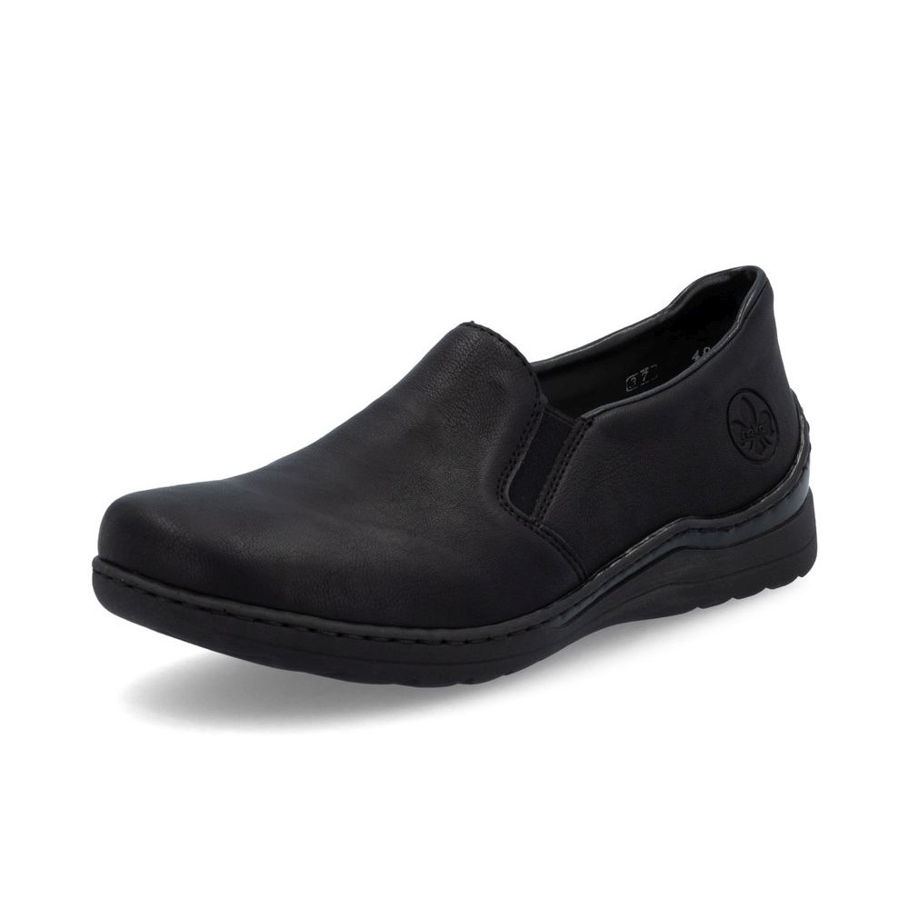 detail Dámské polobotky Rieker 48964-00 černá