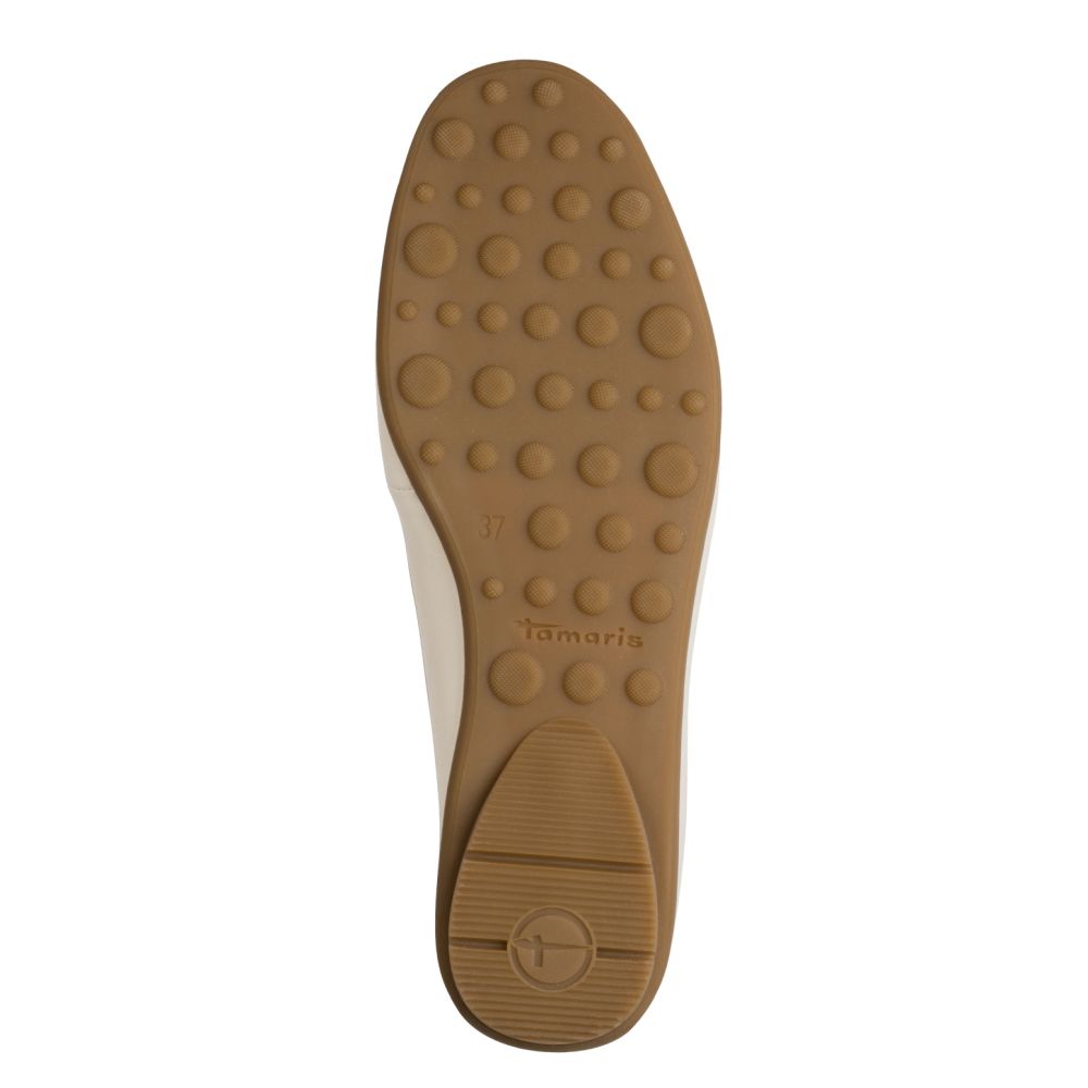 detail Dámské kožené mokasíny Tamaris 24622-46 418 béžová