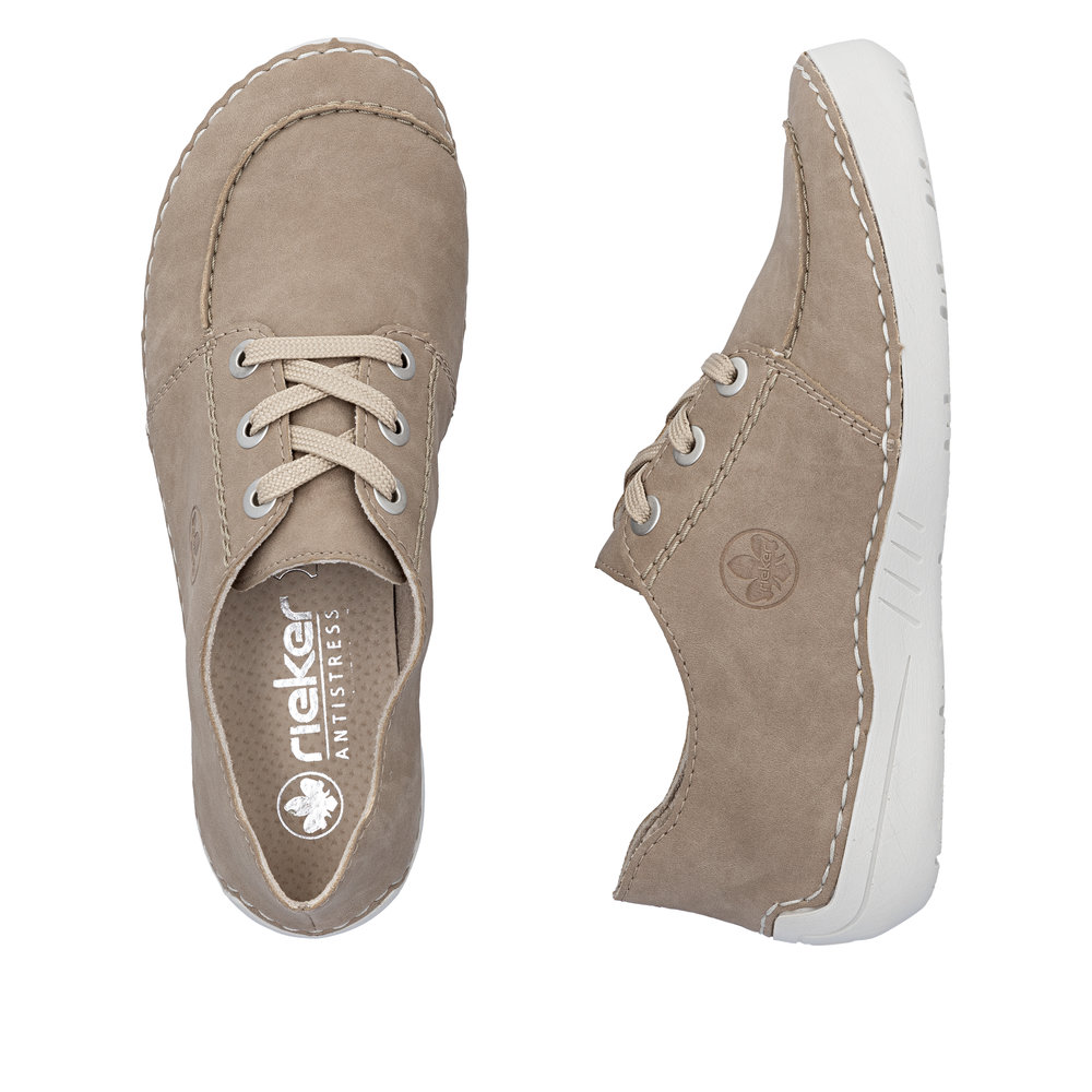 detail Dámské polobotky Rieker 52545-62 béžová