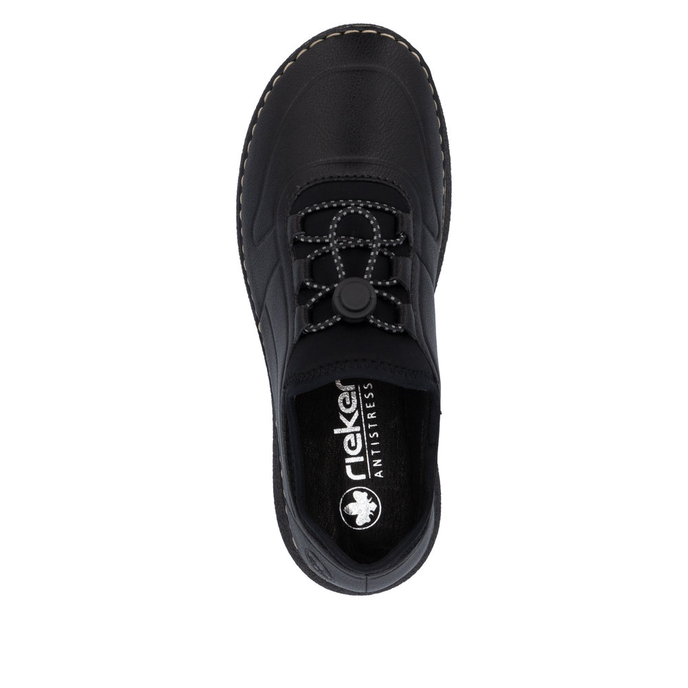 detail Dámské kožené tenisky Rieker 50960-00 černá