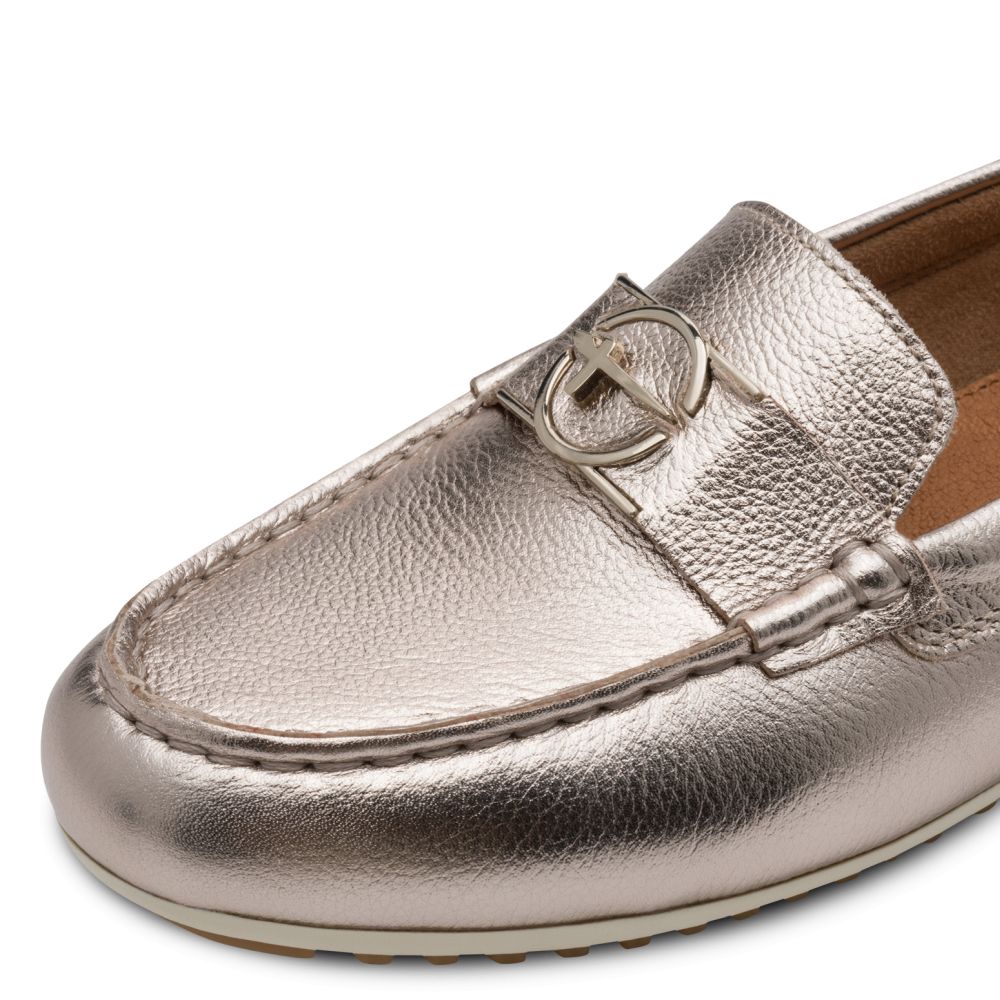 detail Dámské kožené mokasíny Tamaris 24630-44 933 zlatá