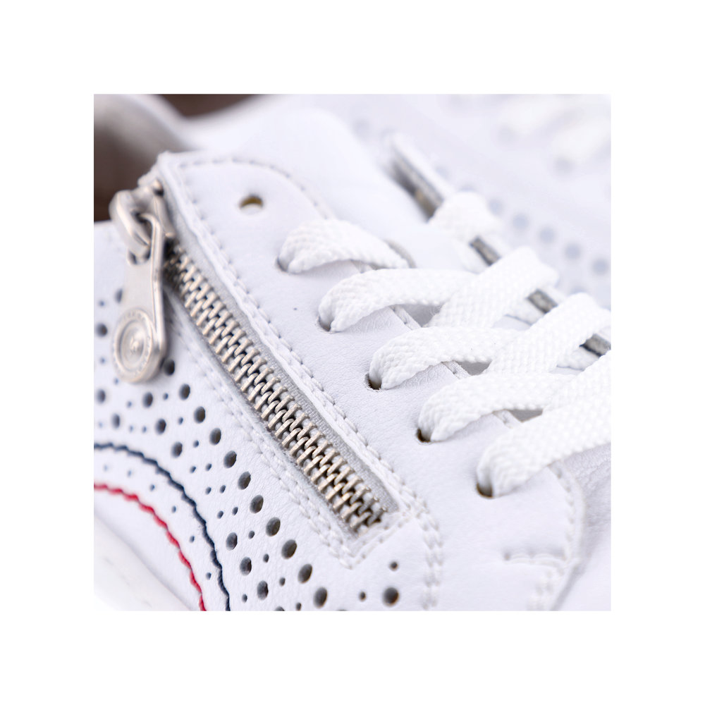 detail Dámské kožené tenisky Rieker 52824-80 bílá