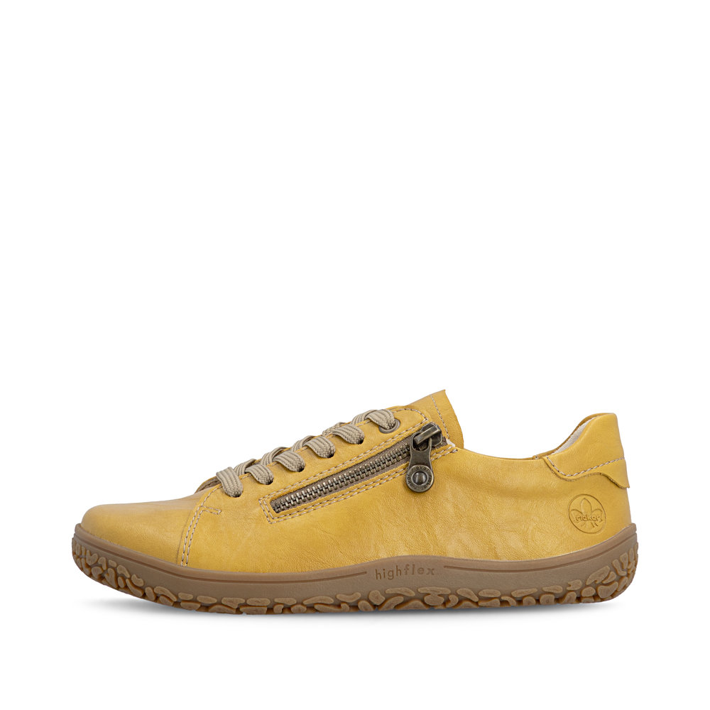 detail Dámské polobotky Rieker 52301-68 žlutá