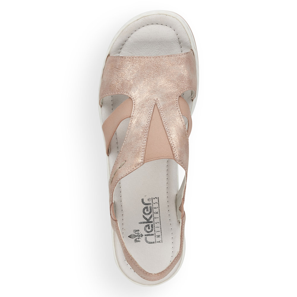 detail Dámské sandály Rieker V02Y5-31 růžová