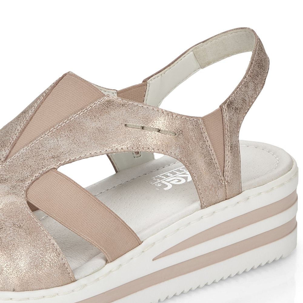 detail Dámské sandály Rieker V02Y5-31 růžová