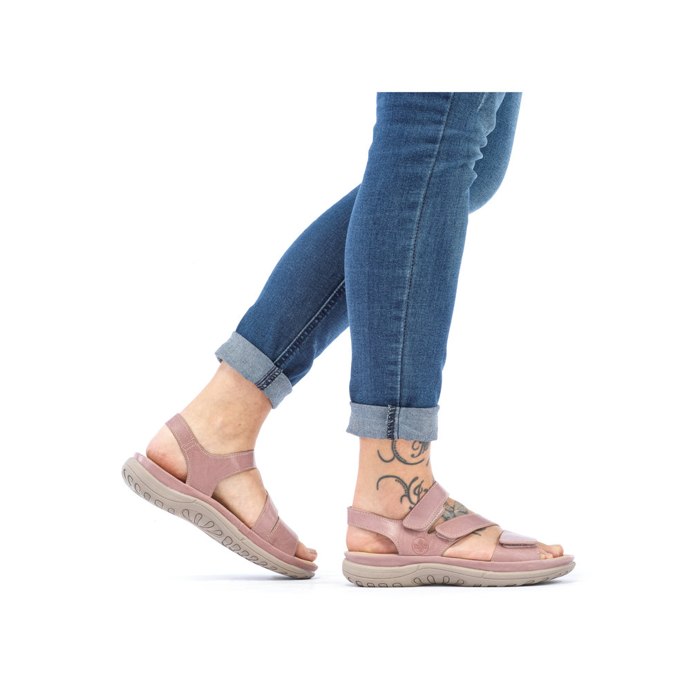 detail Dámské sandály Rieker V8872-31 růžová