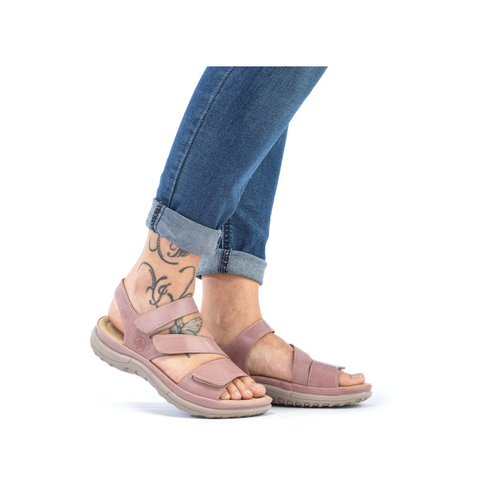 detail Dámské sandály Rieker V8872-31 růžová
