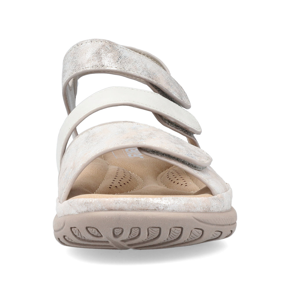 detail Dámské sandály Rieker V8872-90 stříbrná