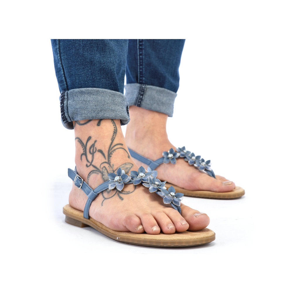 detail Dámské sandály Rieker 64257-12 modrá