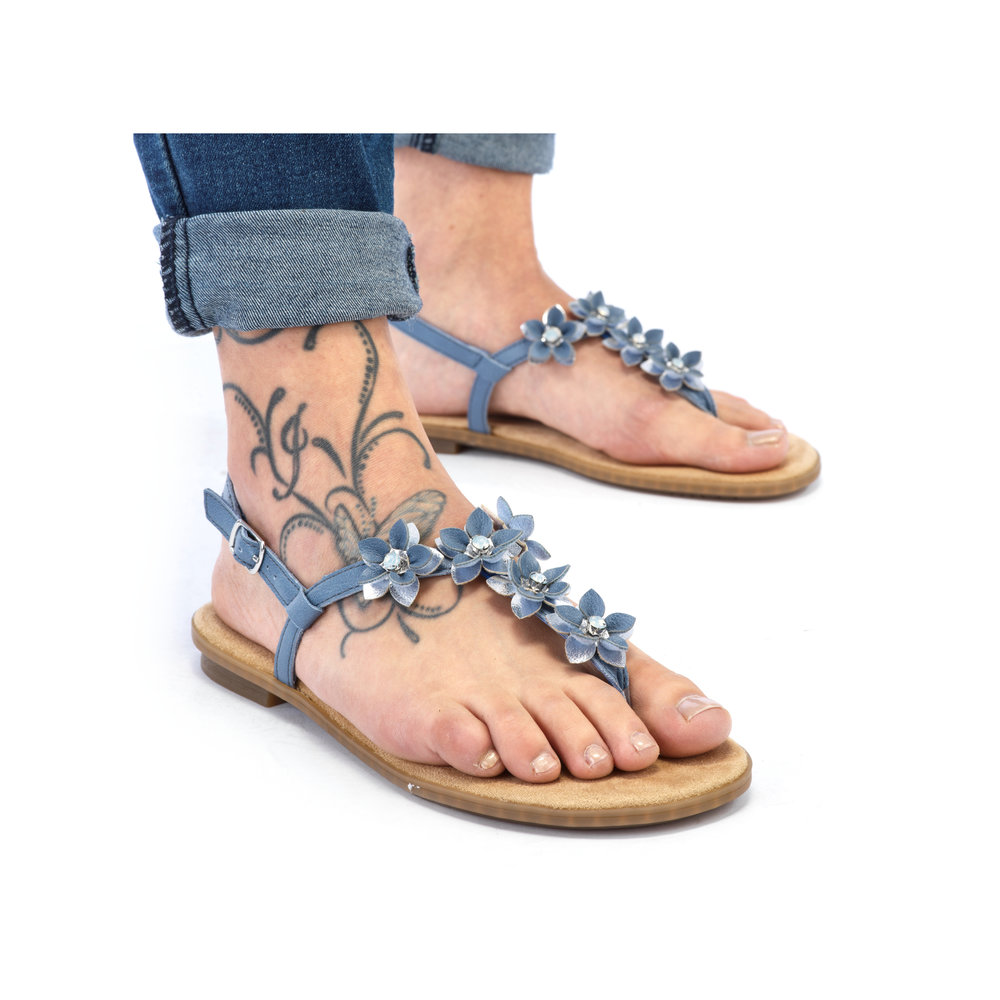 detail Dámské sandály Rieker 64257-12 modrá